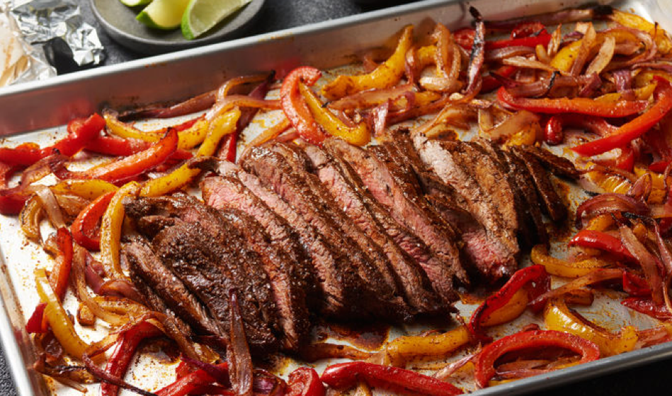 Flank Steak & Veggie Fajitas